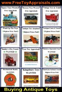 free toy appraisals online toy appraisals Buddy L Museum buying antique toys buying old toys free toy appraisal 